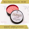 Vela para masajes aroma a vainilla 30gr
